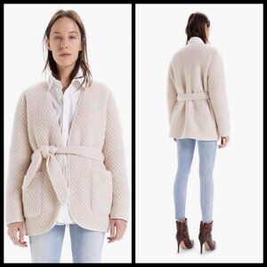 💕MOTHER💕 The Puffer Robe Sweater Jacket Textured Knit Sherpa Warm Bodies NWOT